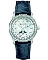 Blancpain Leman  Automatic Women's Watch, Stainless Steel, Mother Of Pearl & Diamonds Dial, 2360-4691A-55