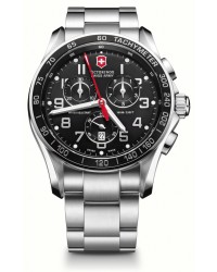Victorinox Swiss Army Chrono Classic  Chronograph Quartz Men's Watch, Stainless Steel, Black Dial, 241443
