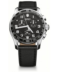 Victorinox Swiss Army Chrono Classic  Chronograph Quartz Men's Watch, Stainless Steel, Black Dial, 241493