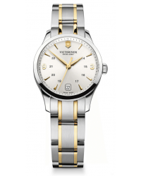 Victorinox Swiss Army Alliance  Quartz Women's Watch, Gold Plated, Silver Dial, 241543