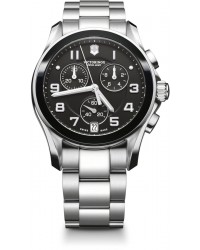 Victorinox Swiss Army   Quartz Men's Watch, Stainless Steel, Black Dial, 241544
