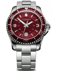 Victorinox Swiss Army Maverick  Quartz Men's Watch, Stainless Steel, Red Dial, 241604
