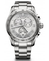 Victorinox Swiss Army Classic  Chronograph Quartz Men's Watch, Stainless Steel, Silver Dial, 241654