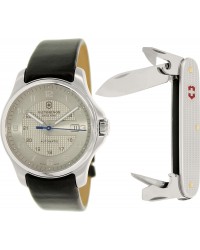 Victorinox Swiss Army Officer  Automatic Men's Watch, Stainless Steel, Silver Dial, 241672.2