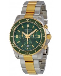 Victorinox Swiss Army Maverick  Quartz Men's Watch, Steel & Gold Tone, Green Dial, 241693