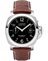 Panerai Luminor Marina  Automatic Men's Watch, Stainless Steel, Black Dial, PAM00164
