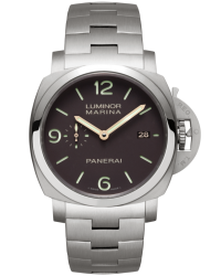 Panerai Luminor Marina 1950  Automatic Certified Men's Watch, Titanium, Brown Dial, PAM00352