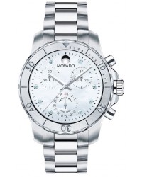 Movado Series 800  Quartz Women's Watch, Stainless Steel, Mother Of Pearl Dial, 2600128