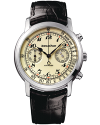 Audemars Piguet Jules Audemars  Chronograph Automatic Men's Watch, 18K White Gold, Cream Dial, 26100BC.OO.D002CR.01