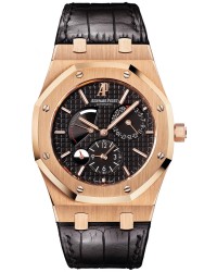 Audemars Piguet Royal Oak  Dual Time Automatic Men's Watch, 18K Rose Gold, Black Dial, 26120OR.OO.D002CR.01