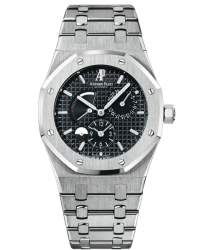 Audemars Piguet Royal Oak  Dual Time Automatic Men's Watch, Stainless Steel, Black Dial, 26120ST.OO.1220ST.03