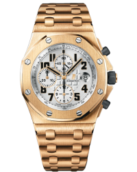 Audemars Piguet Royal Oak Offshore  Chronograph Automatic Men's Watch, 18K Rose Gold, Silver Dial, 26170OR.OO.1000OR.01