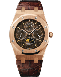 Audemars Piguet Royal Oak  Perpetual Calendar Men's Watch, 18K Rose Gold, Brown Dial, 26252OR.OO.D092CR.01