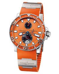 Ulysse Nardin Maxi Marine Diver  Automatic Certified Men's Watch, Stainless Steel, Orange Dial, 263-33-3/97