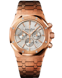 Audemars Piguet Royal Oak  Chronograph Automatic Men's Watch, 18K Rose Gold, Silver Dial, 26320OR.OO.1220OR.02