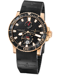 Ulysse Nardin Maxi Marine Diver  Automatic Certified Men's Watch, 18K Rose Gold, Black Dial, 266-33-3C/922