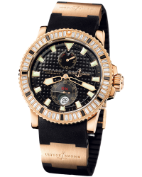 Ulysse Nardin Maxi Marine Diver  Automatic Certified Men's Watch, 18K Rose Gold, Black Dial, 266-34BAG-3A/92