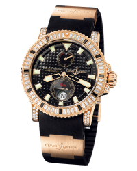 Ulysse Nardin Maxi Marine Diver  Automatic Certified Men's Watch, 18K Rose Gold, Black Dial, 266-34C/BAG-3A/92