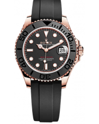 Rolex Yacht-Master 37  Automatic Men's Watch, 18K Rose Gold, Black Dial, 268655