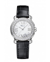 Chopard Happy Diamonds  Quartz Women's Watch, Stainless Steel, White Dial, 278509-3007