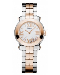 Chopard Happy Diamonds  Quartz Women's Watch, Stainless Steel, White Dial, 278509-6003