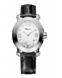 Chopard Happy Diamonds  Quartz Women's Watch, Stainless Steel, White Dial, 278546-3001