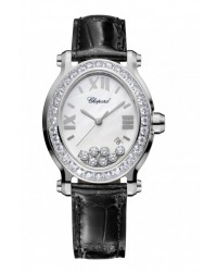 Chopard Happy Diamonds  Quartz Women's Watch, Stainless Steel, Mother Of Pearl Dial, 278546-3002