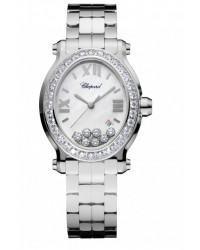 Chopard Happy Diamonds  Quartz Women's Watch, Stainless Steel, Mother Of Pearl Dial, 278546-3004
