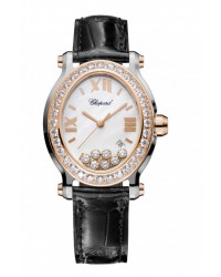 Chopard Happy Diamonds  Quartz Women's Watch, Stainless Steel, Mother Of Pearl Dial, 278546-6002