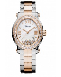 Chopard Happy Diamonds  Quartz Women's Watch, Stainless Steel, Mother Of Pearl Dial, 278546-6004