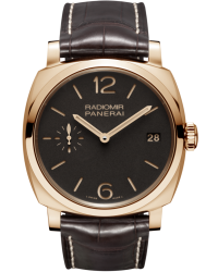 Panerai Radiomir 1940  Mechanical Men's Watch, 18K Rose Gold, Brown Dial, PAM00515
