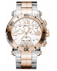 Chopard Happy Diamonds  Chronograph Quartz Women's Watch, 18K Rose Gold, White Dial, 288499-6002