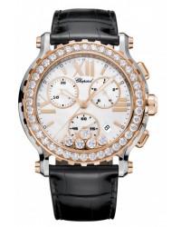 Chopard Happy Diamonds  Chronograph Quartz Women's Watch, 18K Rose Gold, Mother Of Pearl Dial, 288506-6001