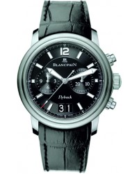 Blancpain Leman  Chronograph Flyback Men's Watch, Stainless Steel, Black Dial, 2885F-11B30-53B