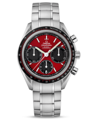 Omega Speedmaster  Chronograph Automatic Men's Watch, Stainless Steel, Red Dial, 326.30.40.50.11.001