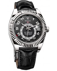 Rolex Sky Dweller  Automatic Men's Watch, 18K White Gold, Black Dial, 326139-BLK
