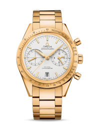 Omega Speedmaster  Chronograph Automatic Men's Watch, 18K Yellow Gold, Silver Dial, 331.50.42.51.02.001