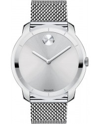 Movado Bold  Quartz Men's Watch, Stainless Steel, Silver Dial, 3600260