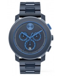 Movado Bold  Quartz Men's Watch, Stainless Steel, Blue Dial, 3600270