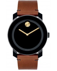 Movado Bold  Quartz Men's Watch, Stainless Steel, Black Dial, 3600305