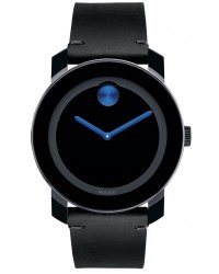 Movado Bold  Quartz Men's Watch, Ion Plated Steel, Black Dial, 3600350