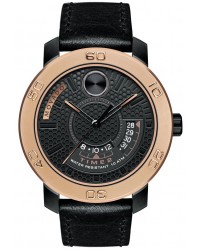 Movado Bold  Quartz Men's Watch, Ion Plated Steel, Black Dial, 3600360