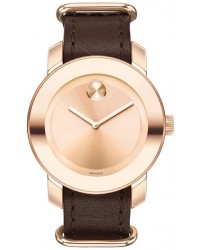Movado Bold  Quartz Women's Watch, Ion Plated Steel, Gold Dial, 3600364