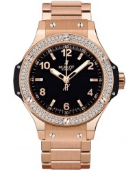 Hublot Big Bang 38mm  Quartz Women's Watch, 18K Rose Gold, Black Dial, 361.PX.1280.PX.1104
