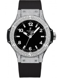 Hublot Big Bang 38mm  Quartz Women's Watch, Stainless Steel, Black Dial, 361.SX.1270.RX.1704