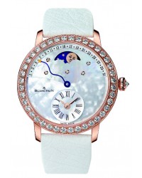 Blancpain Leman  Automatic Women's Watch, 18K Rose Gold, Mother Of Pearl & Diamonds Dial, 3653-2954-58B