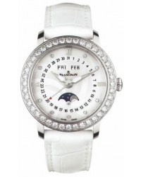 Blancpain Leman  Automatic Women's Watch, Stainless Steel, White & Diamonds Dial, 3663A-4654-55B