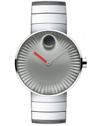 Movado Edge  Quartz Men's Watch, Stainless Steel, Gray Dial, 3680008