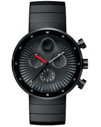 Movado Edge  Quartz Men's Watch, Ion Plated Steel, Black Dial, 3680011