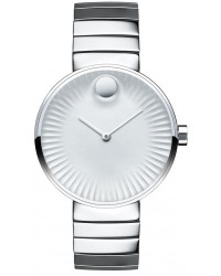 Movado Edge  Quartz Women's Watch, Stainless Steel, Silver Dial, 3680012